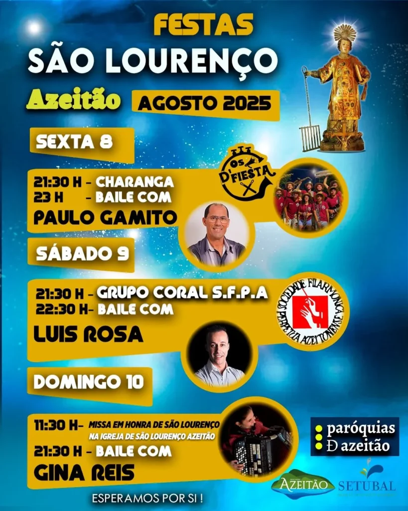 Festas de São Lourenço 2025 em Azeitão