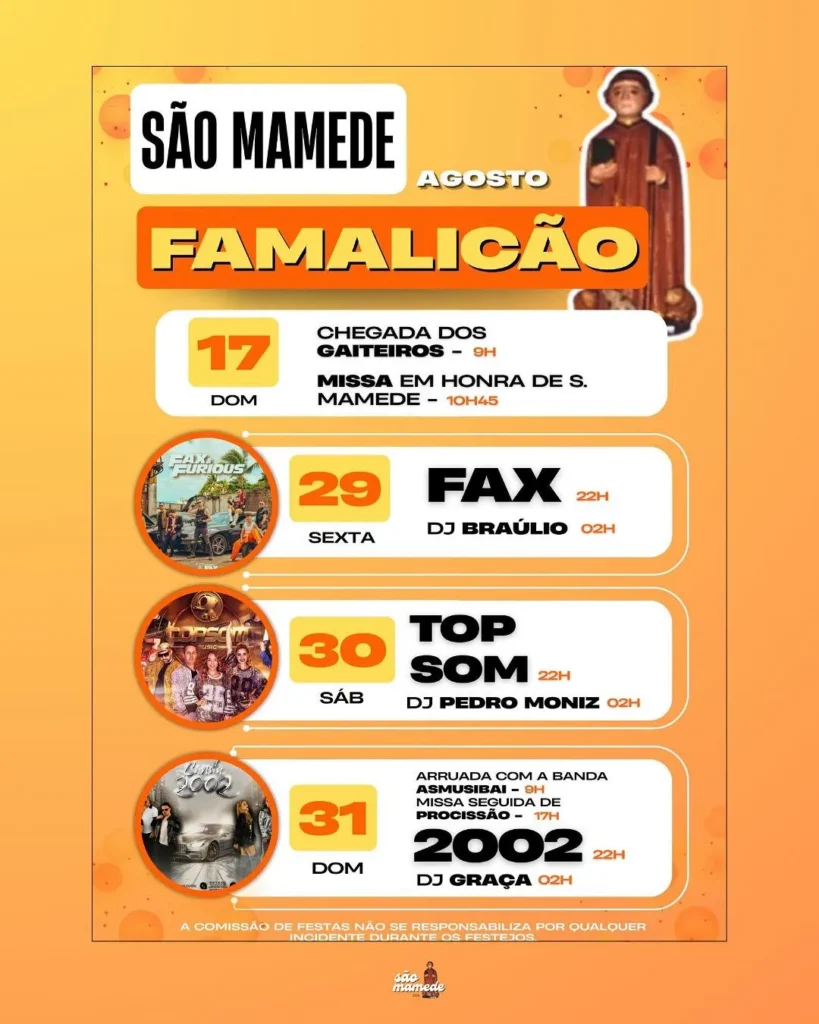 Festas de São Mamede 2025 em Famalicão