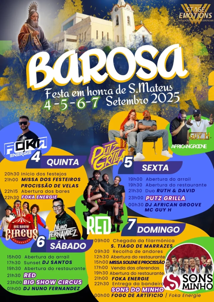 Festas de São Bartolomeu 2025 em Barosa
