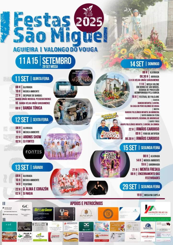 Festas de São Miguel 2025 em Valongo do Vouga
