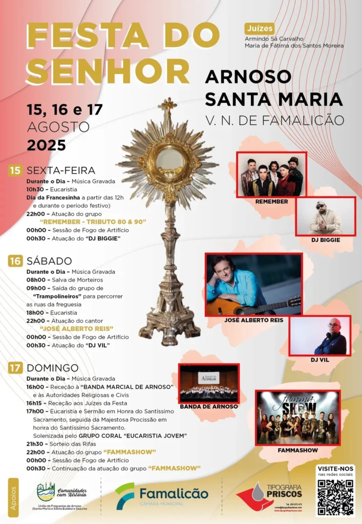 Festas do Senhor 2025 em Arnoso Santa Maria
