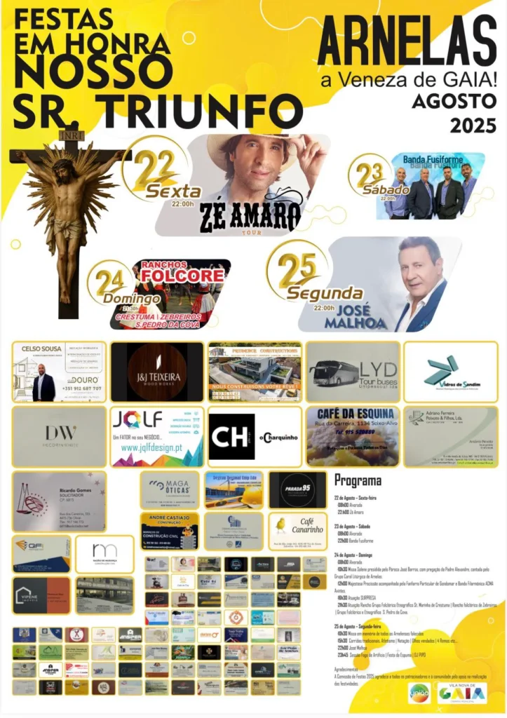 Festas do Senhor do Triunfo 2025 em Arnelas