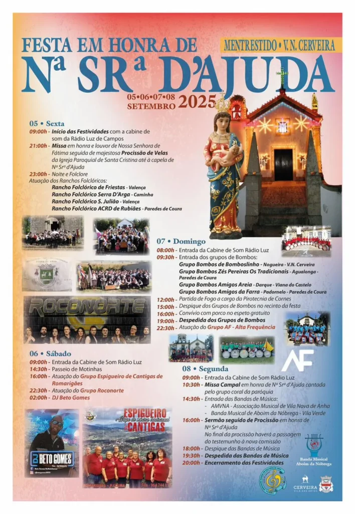 Festas da Senhora da Ajuda 2025 em Mentrestido