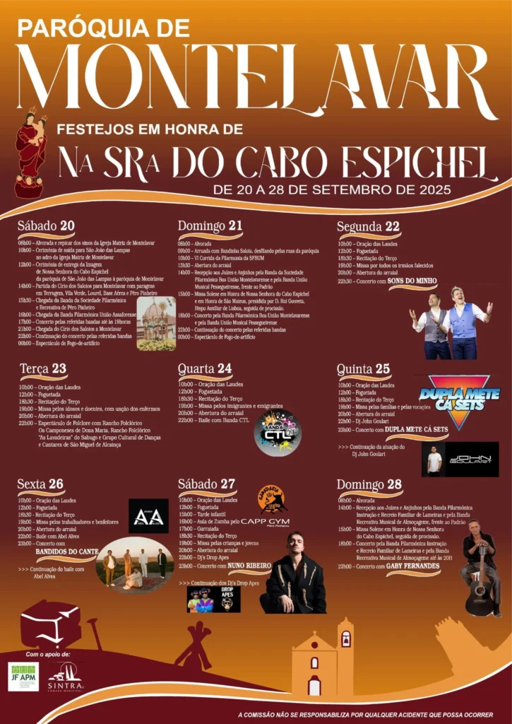 Festas da Senhor do Cabo Espichel 2025 em Montelavar
