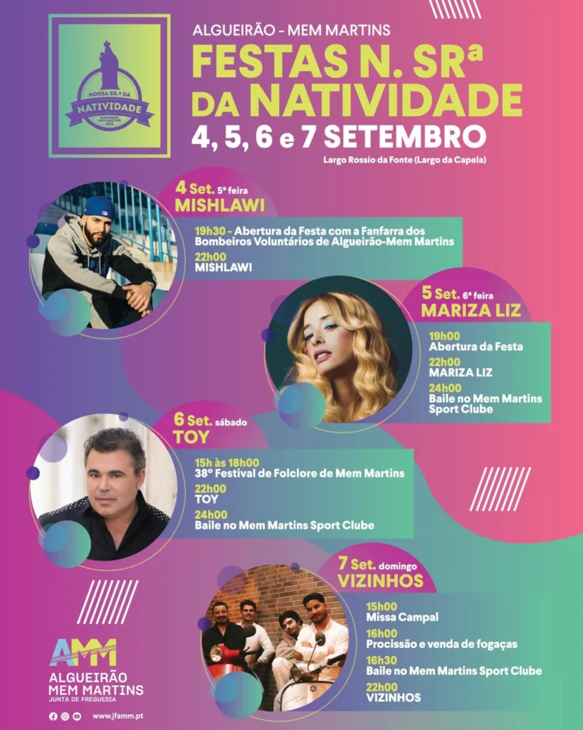 Festas da Senhora da Natividade 2025 em Mem Martins