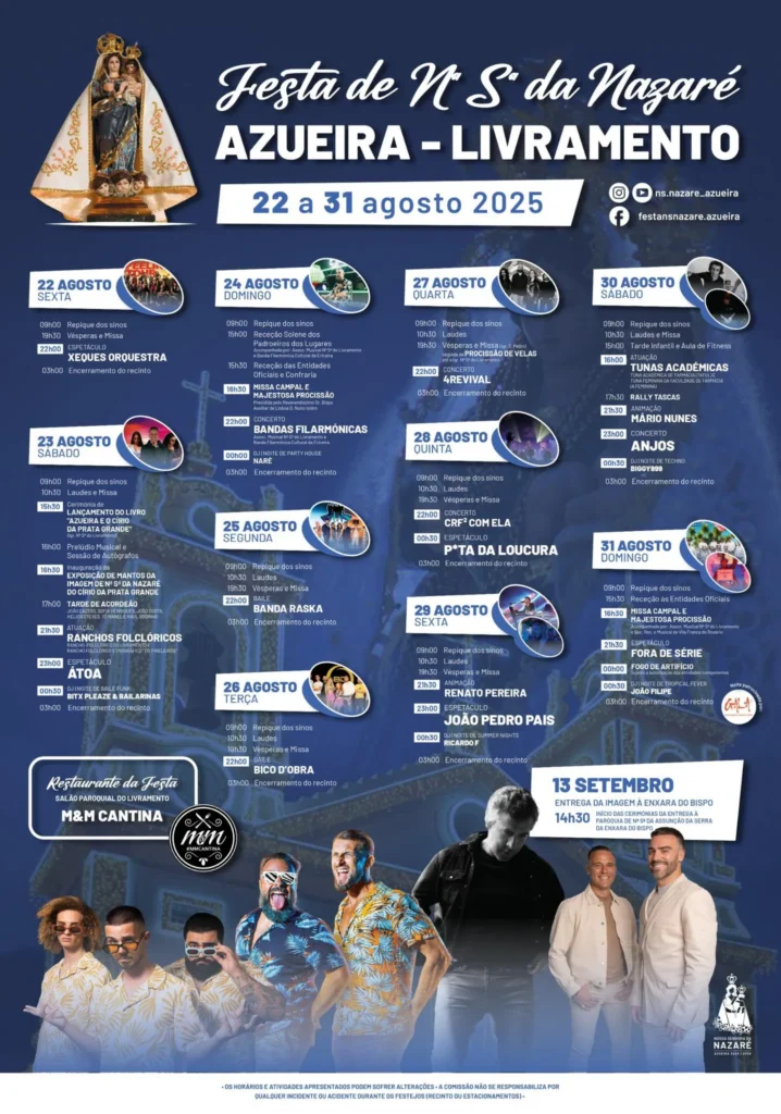 Festas da Senhora da Nazaré 2025 em Azueira