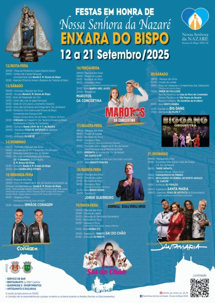 Festas da Senhora da Nazaré 2025 em Enxara do Bispo