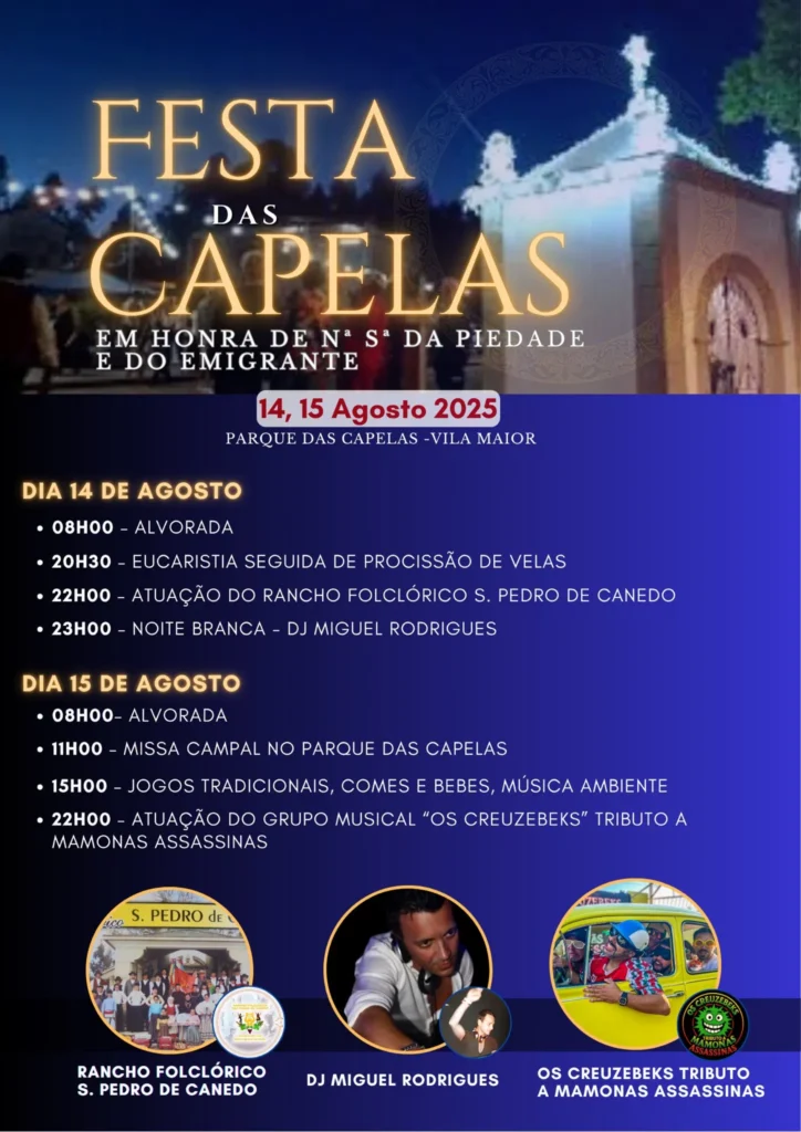Festas da Senhora da Piedade 2025 em Vila Maior