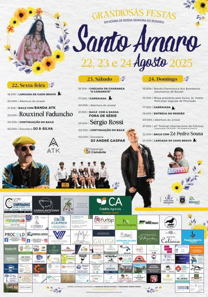 Festas da Senhora do Rosário 2025 em Santo Amaro