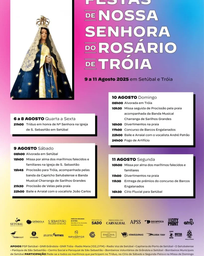 Festas da Senhora do Rosário 2025 em Tróia