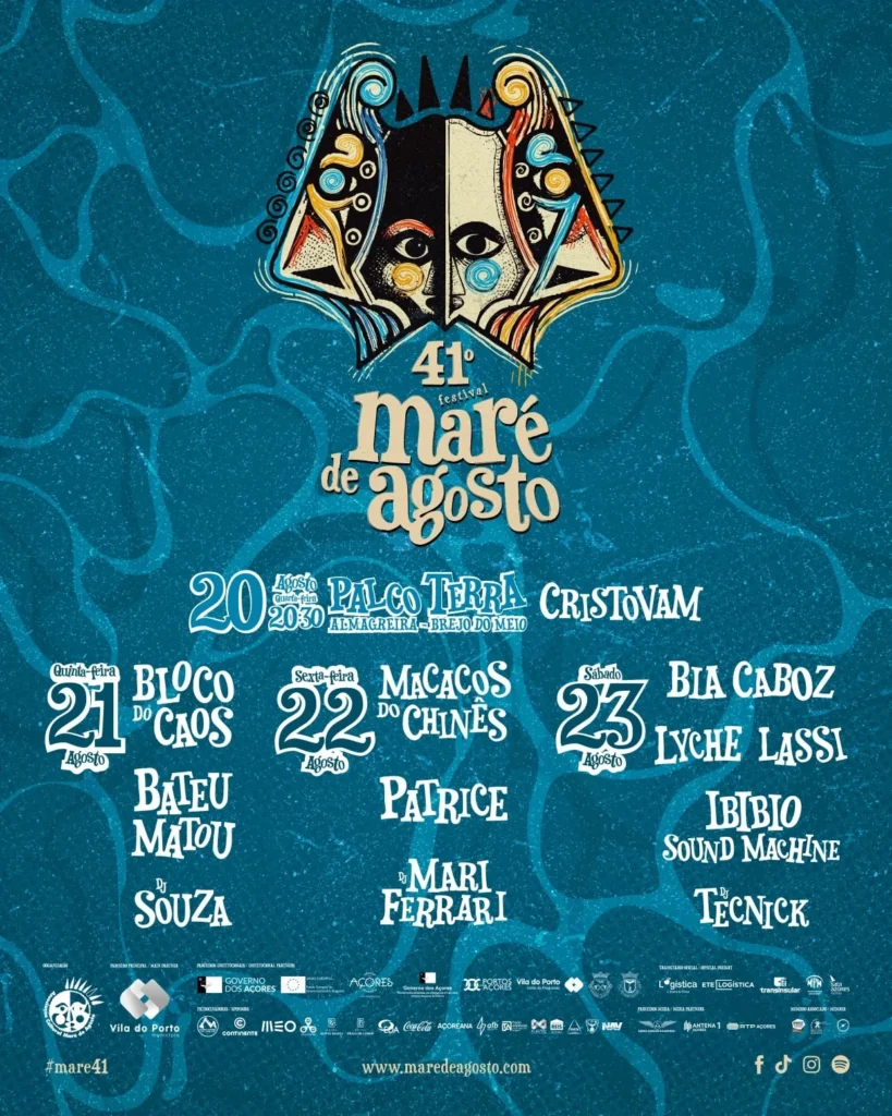 Festival Maré de Agosto 2025 em Vila do Porto