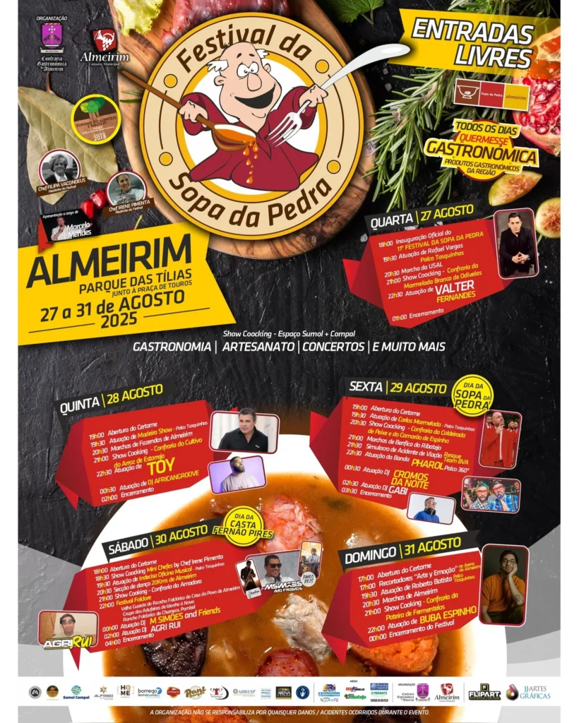 Festival da Sopa da Pedra 2025 em Almeirim