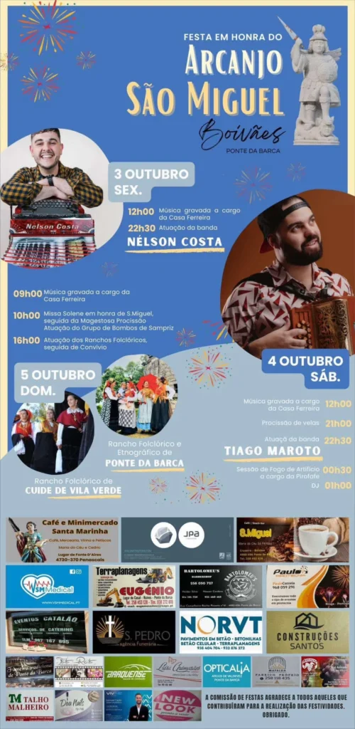 Festa de São Miguel 2025 em Boivães