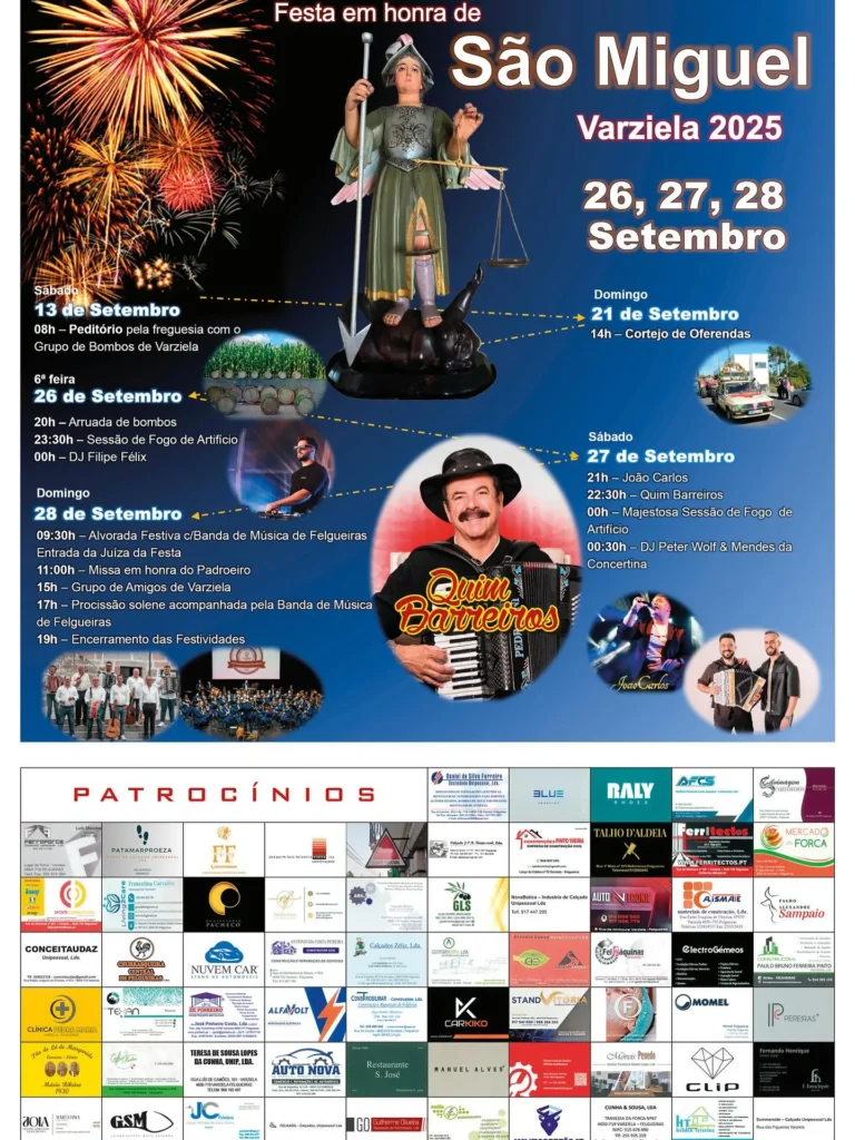 Festa de São Miguel 2025 em Varziela