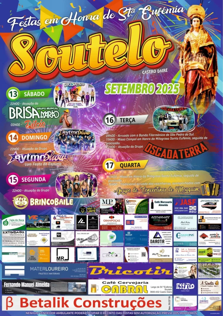 Festa de Santa Eufémia 2025 em Soutelo