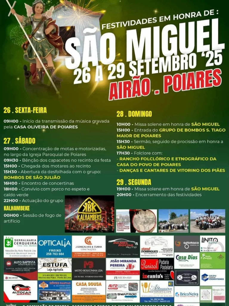 Festas de São Miguel 2025 em Airão