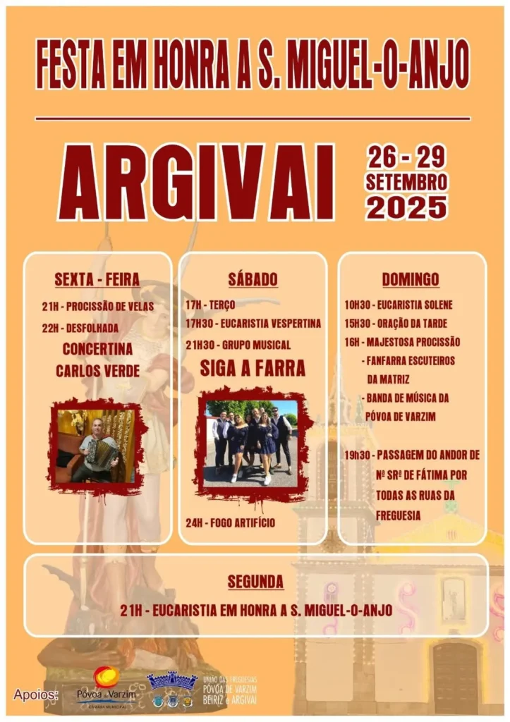 Festas de São Miguel 2025 em Argivai