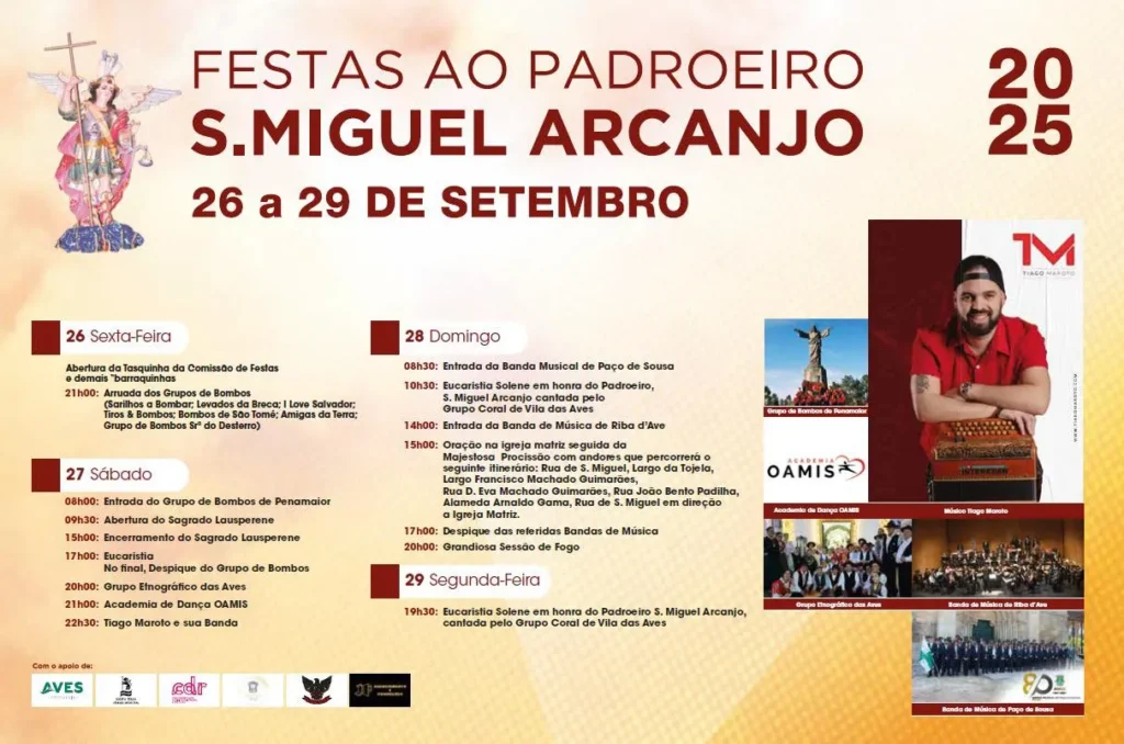Festas de São Miguel 2025 em Vila das Aves