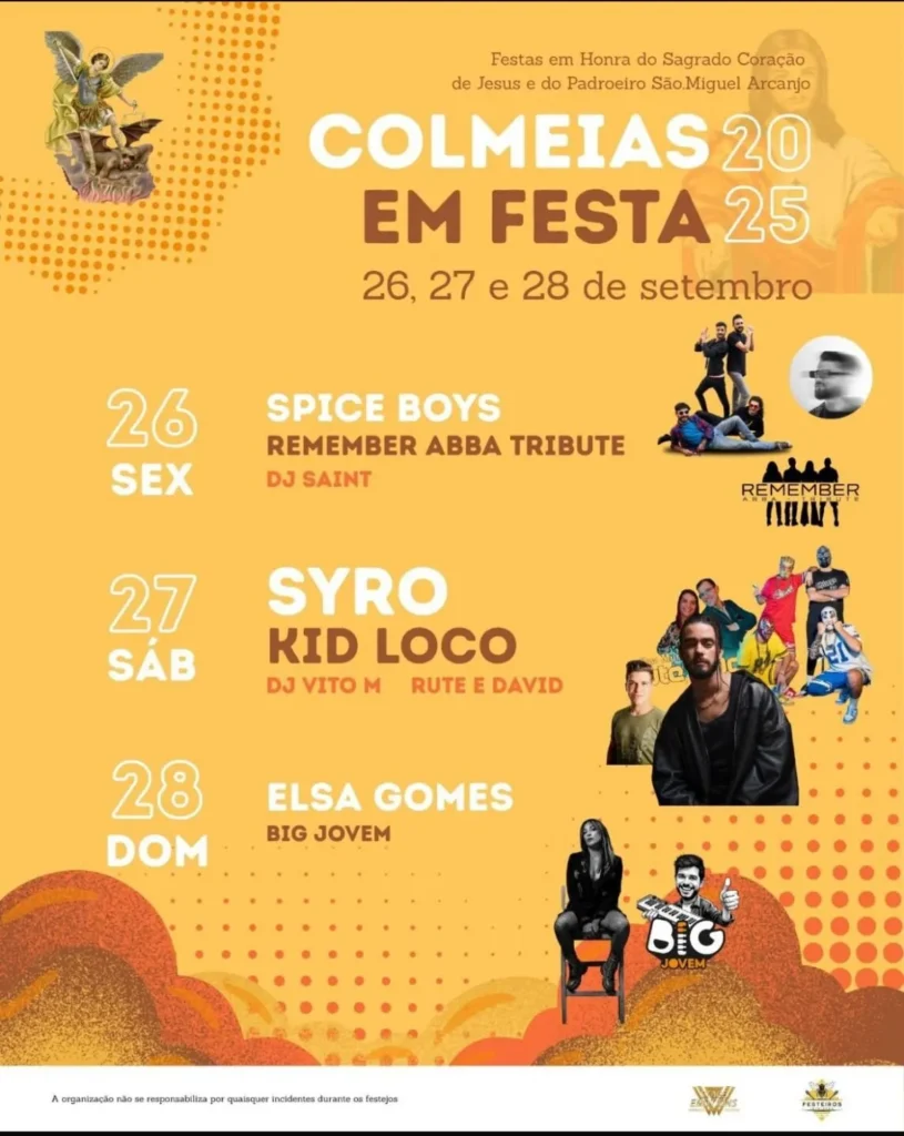 Festas de São Miguel 2025 em Colmeias