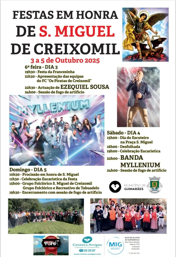 Festas de São Miguel 2025 em Creixomil