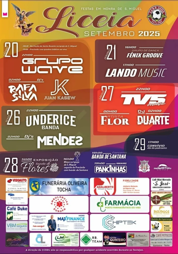Festas de São Miguel 2025 em Liceia