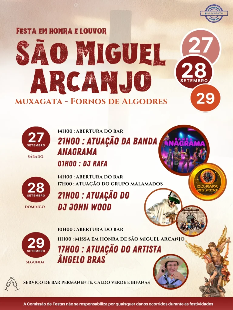 Festas de São Miguel 2025 em Muxagata