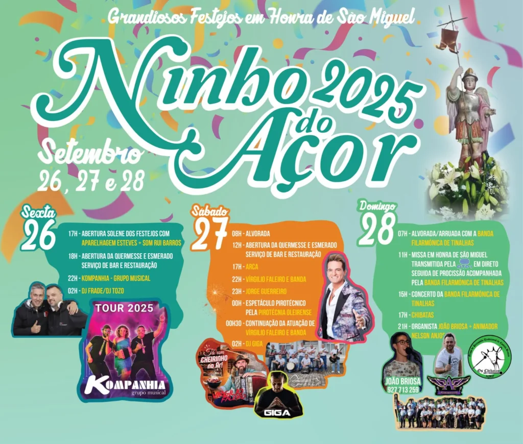 Festas de São Miguel 2025 em Ninho do Açor