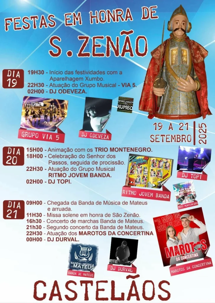 Festas de São Zenão 2025 em Castelãos