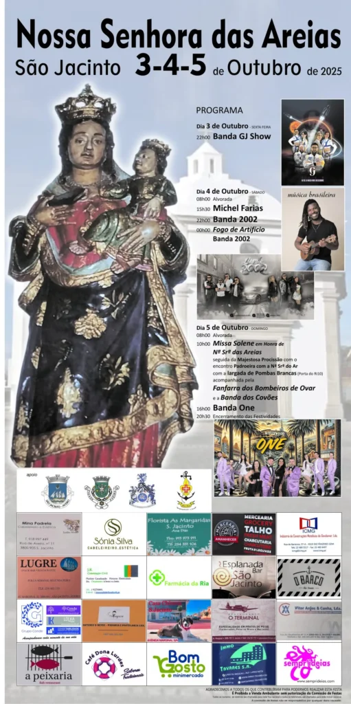 Festa da Senhora das Areias 2025 em São Jacinto