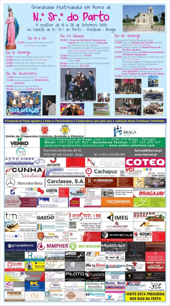 Festas da Senhora do Parto 2025 em Aveleda