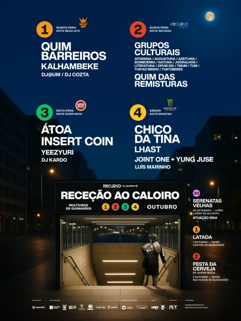 Receção ao Caloiro 2025 em Guimarães