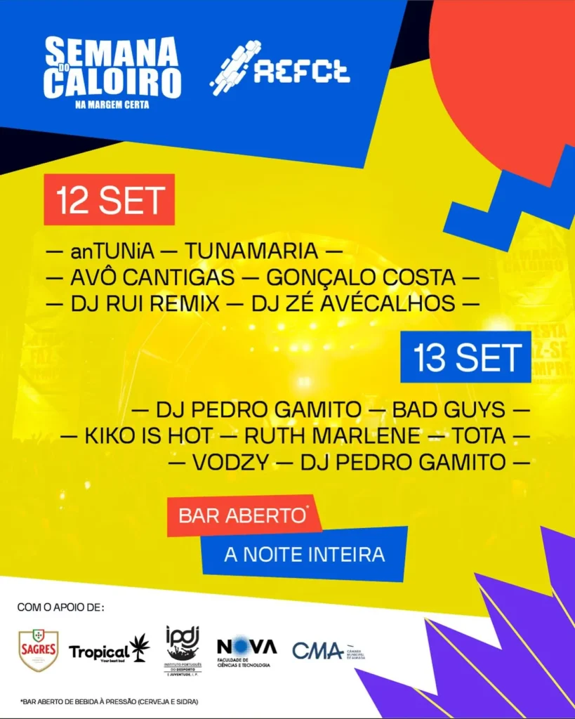 Semana do Caloiro FCT 2025 em Costa da Caparica