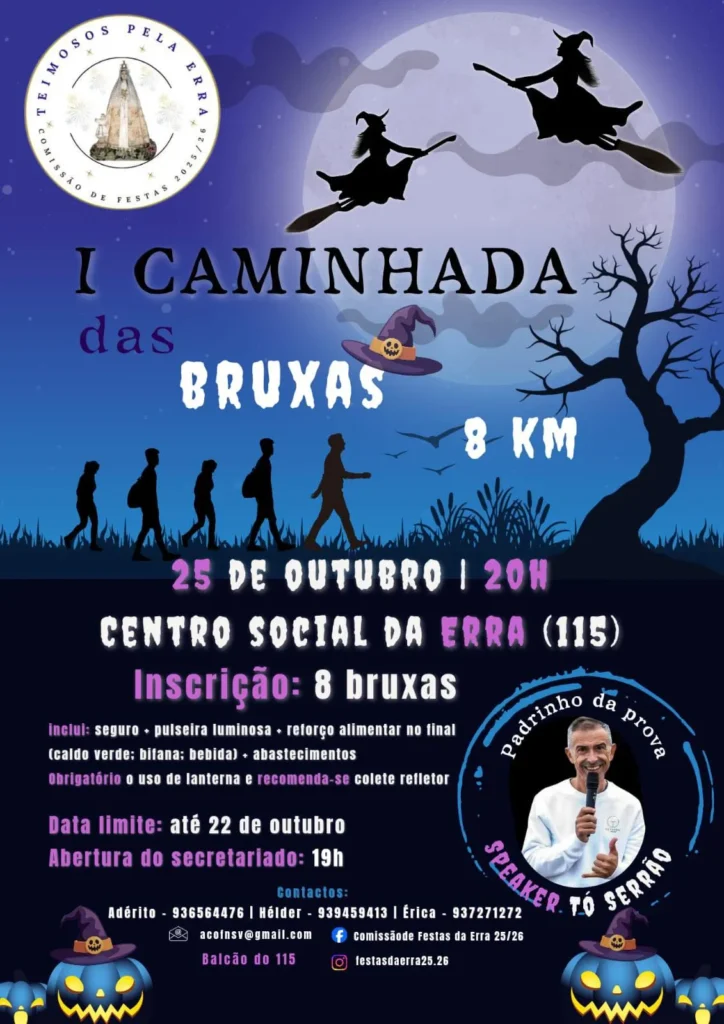 Caminhada das Bruxas 2025 em Erra