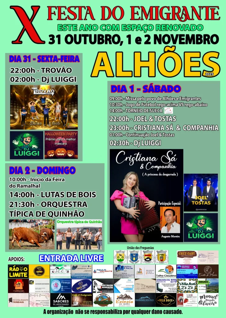 Festa do Emigrante 2025 em Alhões