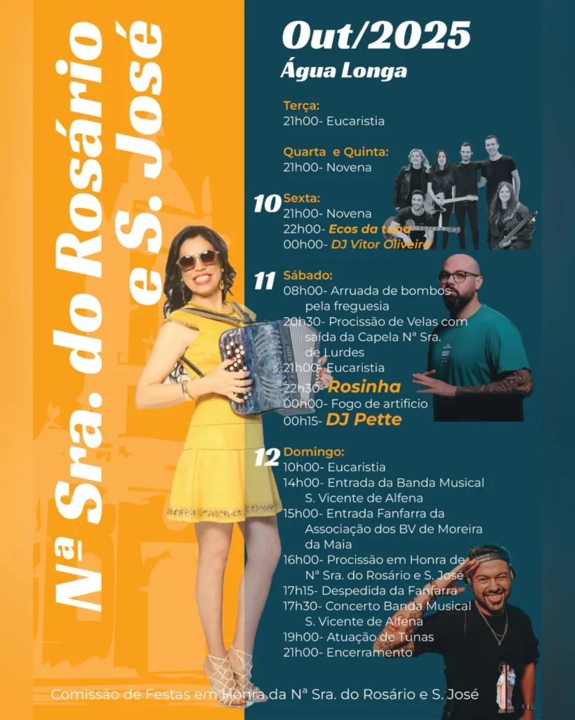 Festa da Senhora do Rosário 2025 em Água Longa