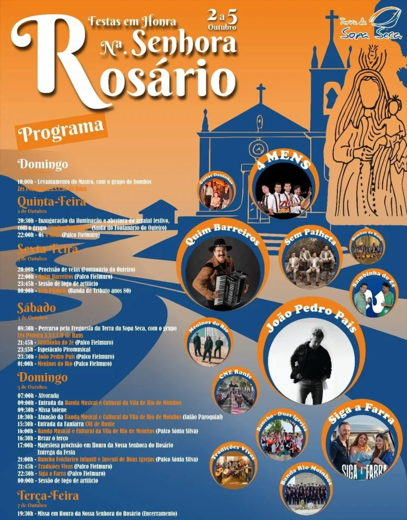 Festas da Senhora do Rosário 2025 em Duas Igrejas