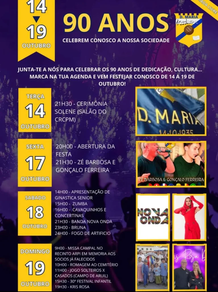 Festas da Aldeia Dona Maria 2025 em Aldeia Dona Maia