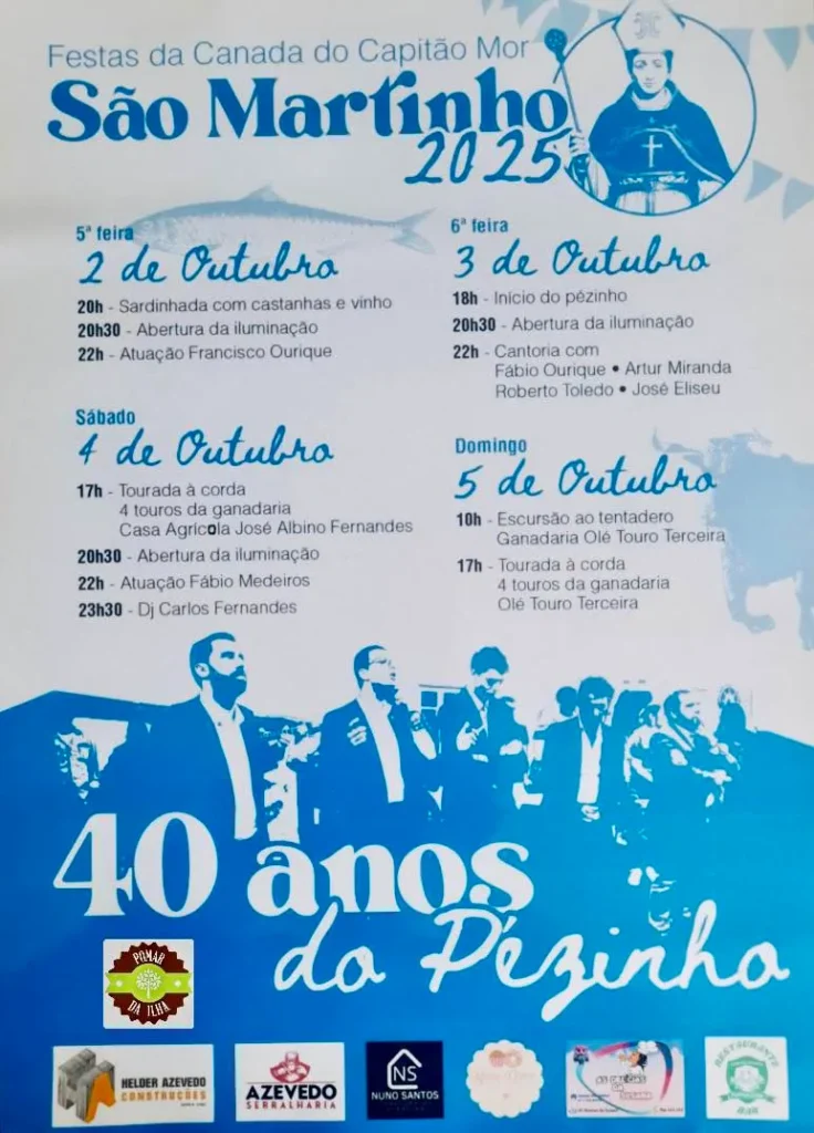 Festa de São Martinho 2025 em Canada do Capitão Mor