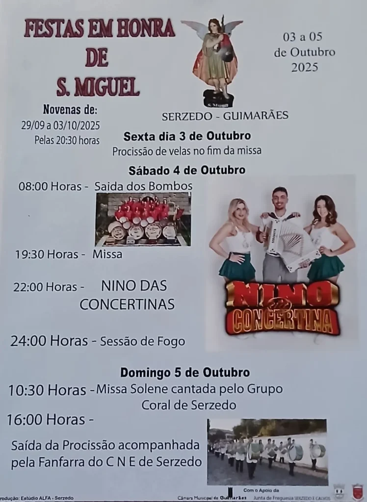 Festas de São Miguel 2025 em Serzedo