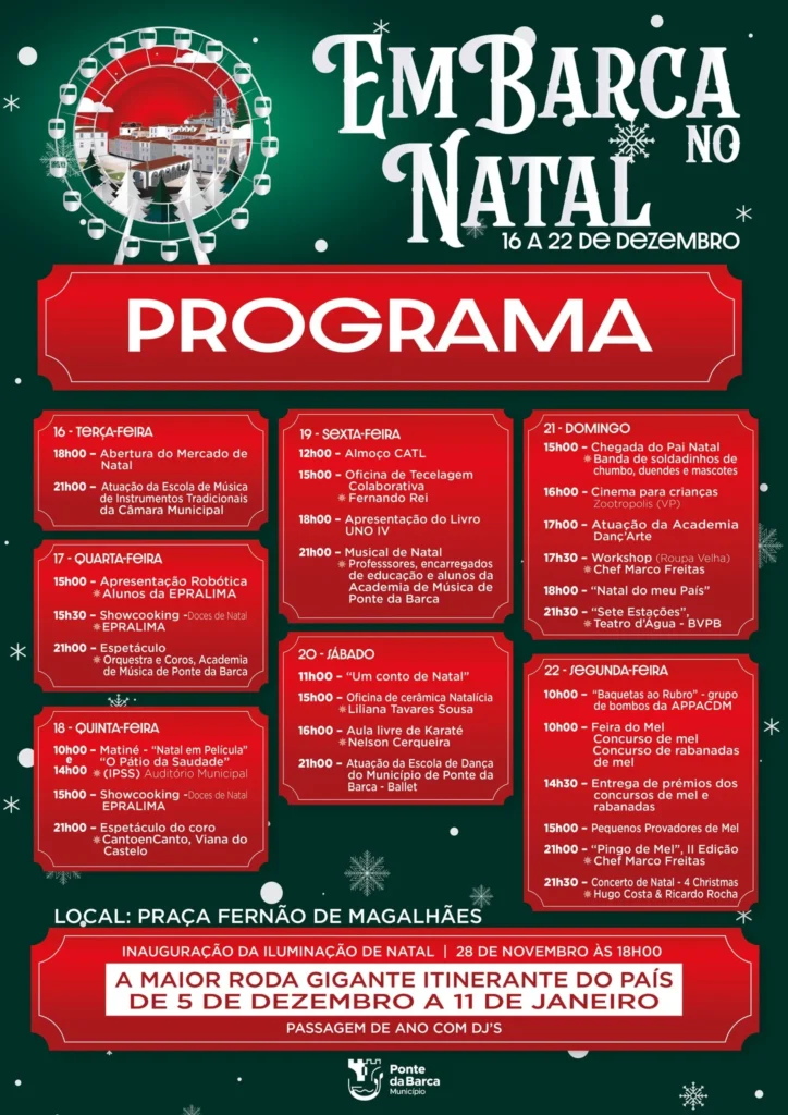 Em Barca Natal 2025 em Ponte da Barca