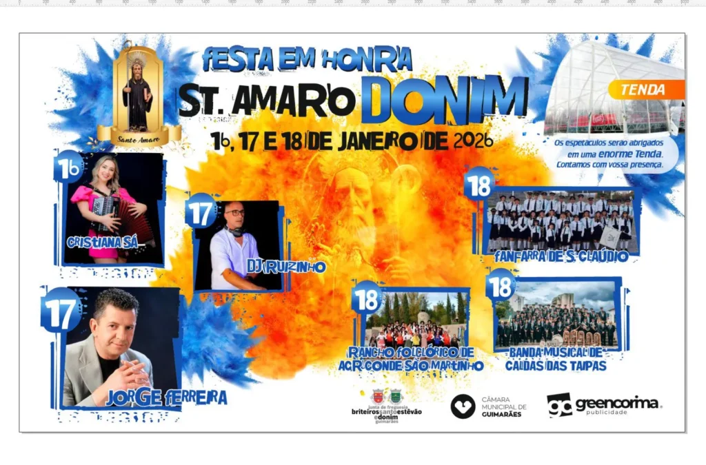 Festa de Santo Amaro 2026 em Donim