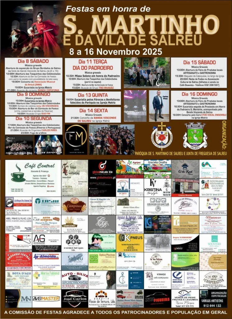 Festa de São Martinho 2025 em Salreu