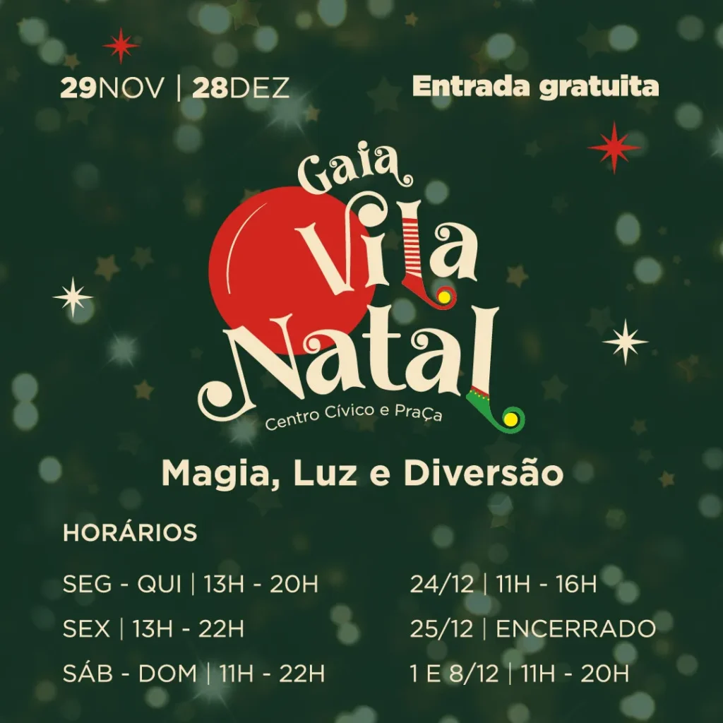 Gaia Vila Natal 2025 em Vila Nova de Gaia