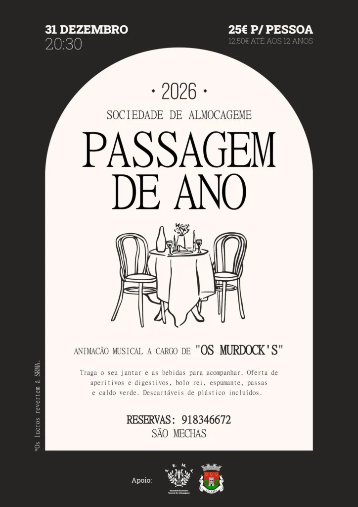 Passagem de Ano de Almoçageme 2025