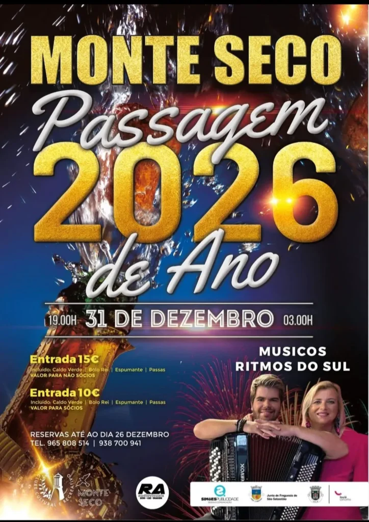 Passagem do Ano de Monte Seco 2025 em Monte Seco