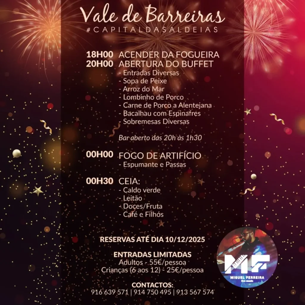 Passagem de Ano de Vale de Barreiras 2025