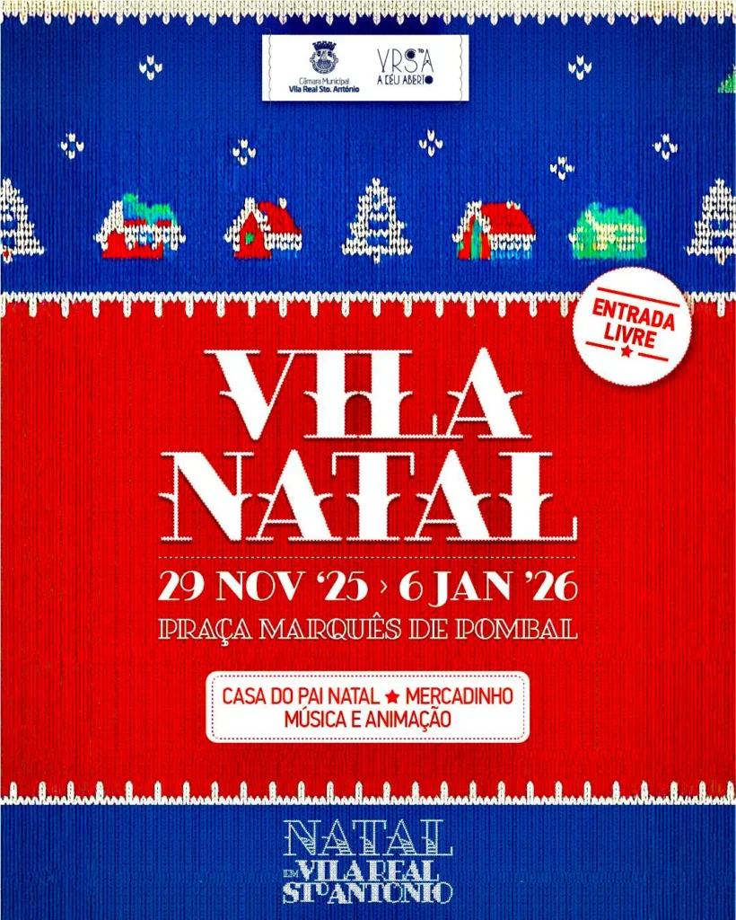 Vila Natal 2025 em Vila Real de Santo António