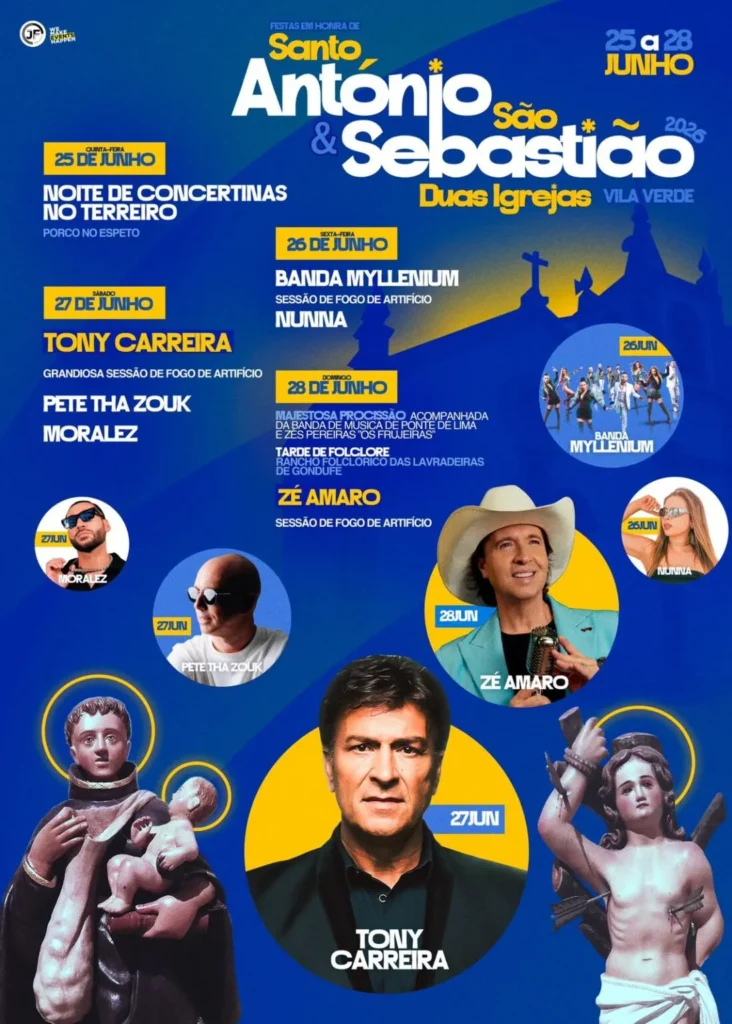 Festas de Santo António 2025 em Duas Igrejas