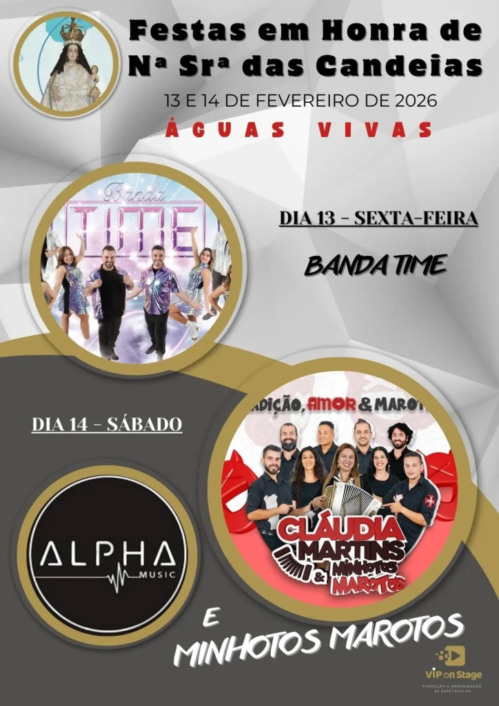 Festas da Senhora das Candeias 2025 em Águas Vivas