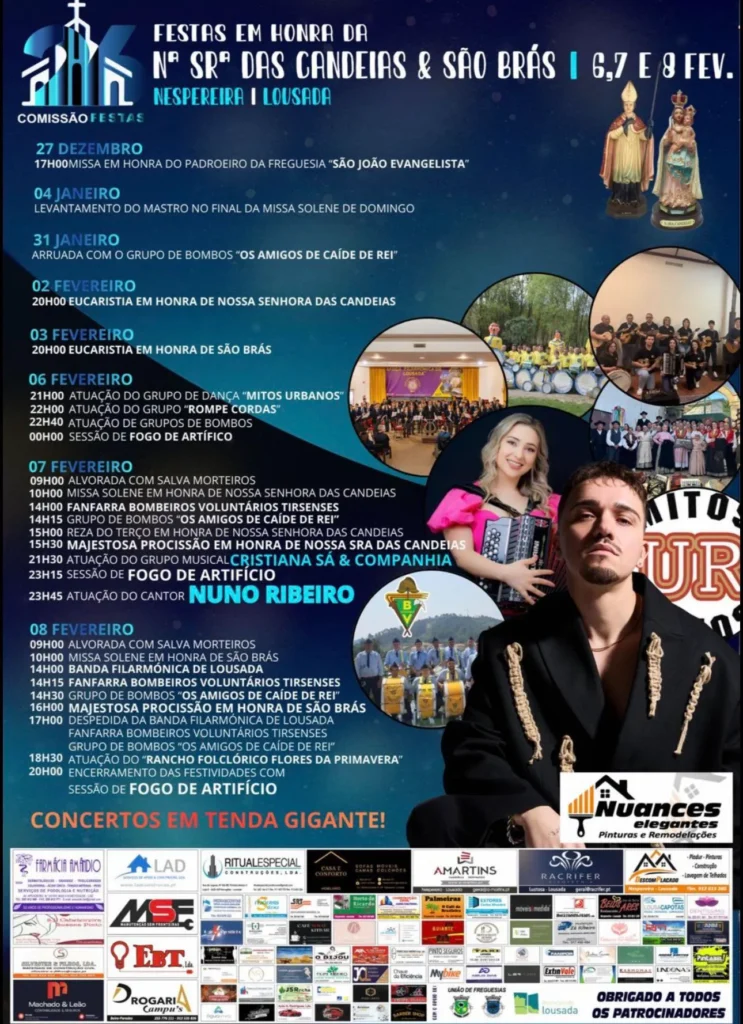 Festas da Senhora das Candeias 2025 em Nespereira